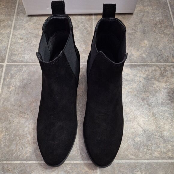 Steve Madden Dover Chelsea Suede Ankle Boots Black Size 7.5  Brand New - Picture 4 of 9